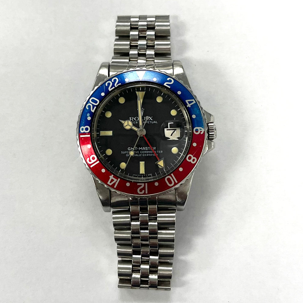 Vintage GMT-Master I transitional 40mm Stainless Steel Pepsi Bezel