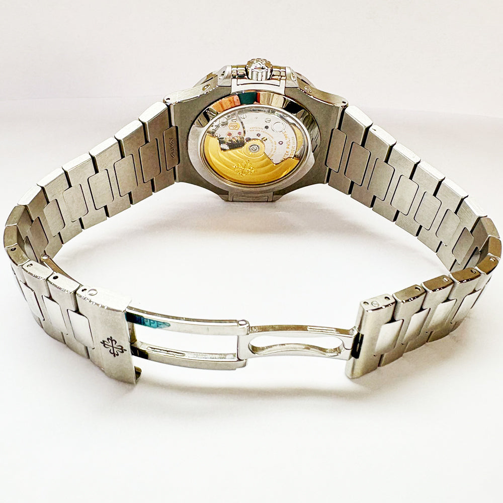 Nautilus 40mm Annual Calendar Moon Phases Stainless Steel Blue Tiffany Dial 5726/1A‐014