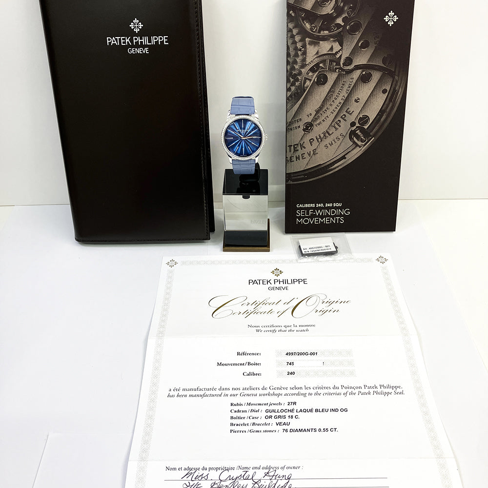 Ladies Calatrava Joallerie 35mm White Gold Automatic  4997/200G-001