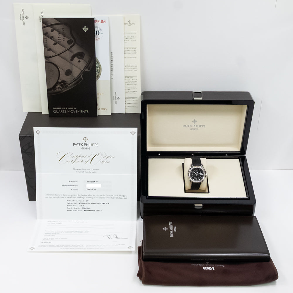 Aquanaut Luce 38.8mm Stainless Steel Diamond Bezel Quartz  5267/200A-001