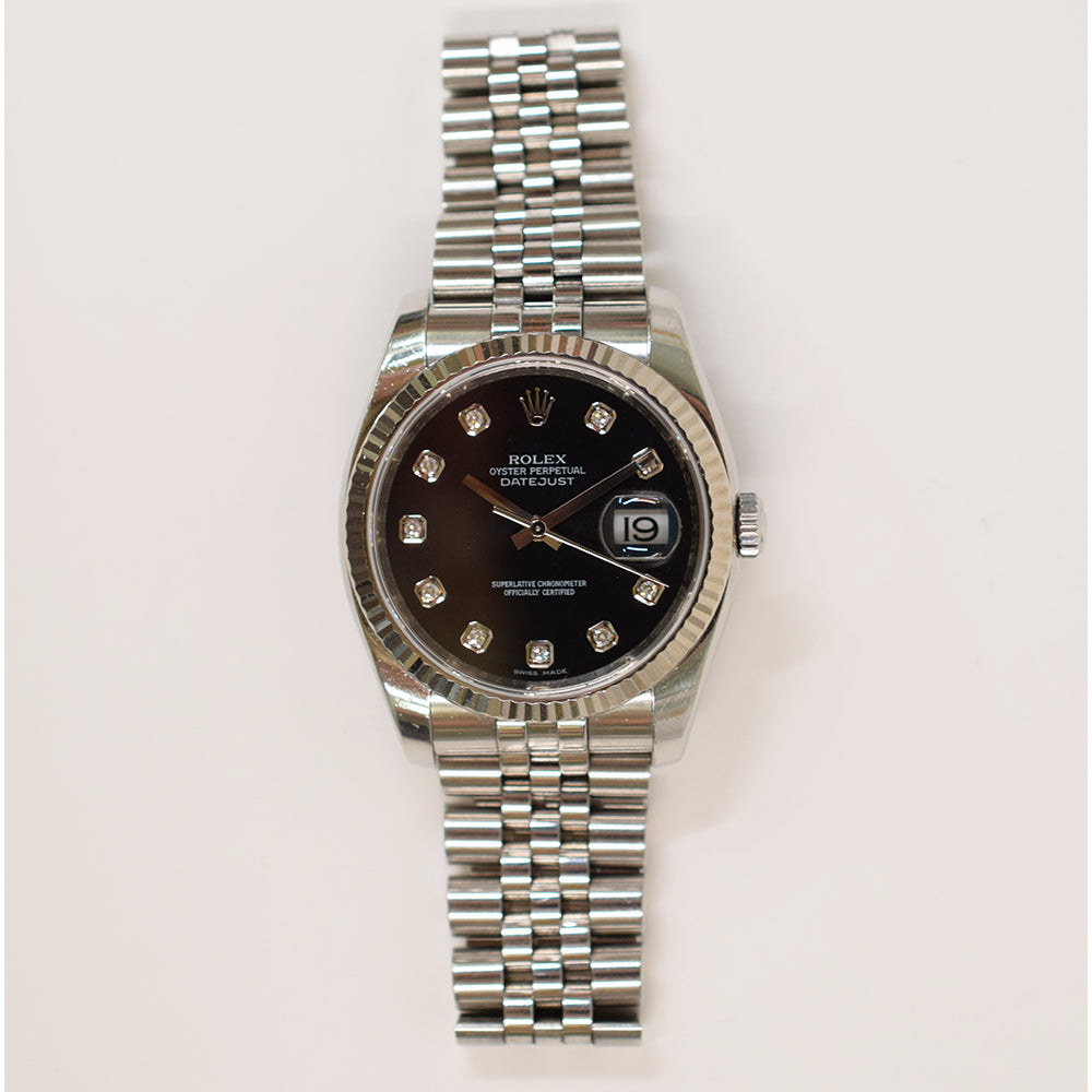 Datejust 36mm Steel and White Gold 116234G