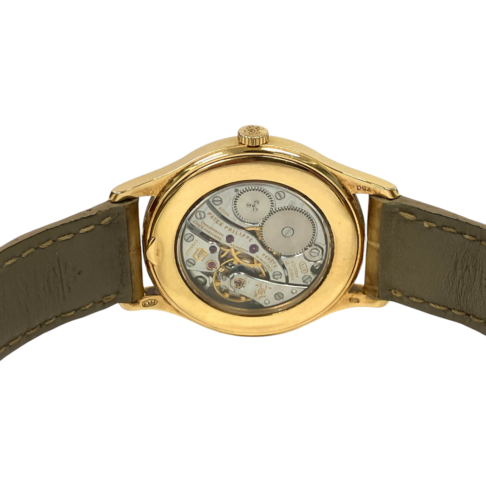 Calatrava 33mm Rose Gold Diamonds Bezel Manual 4897R-010