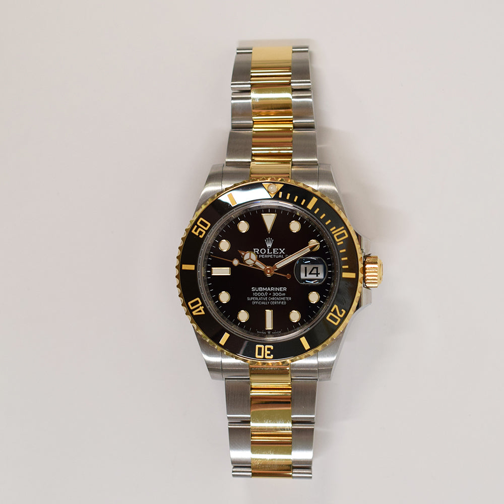 Submariner Date 41mm Black Ceramic Bezel Steel and Yellow Gold 126613LN