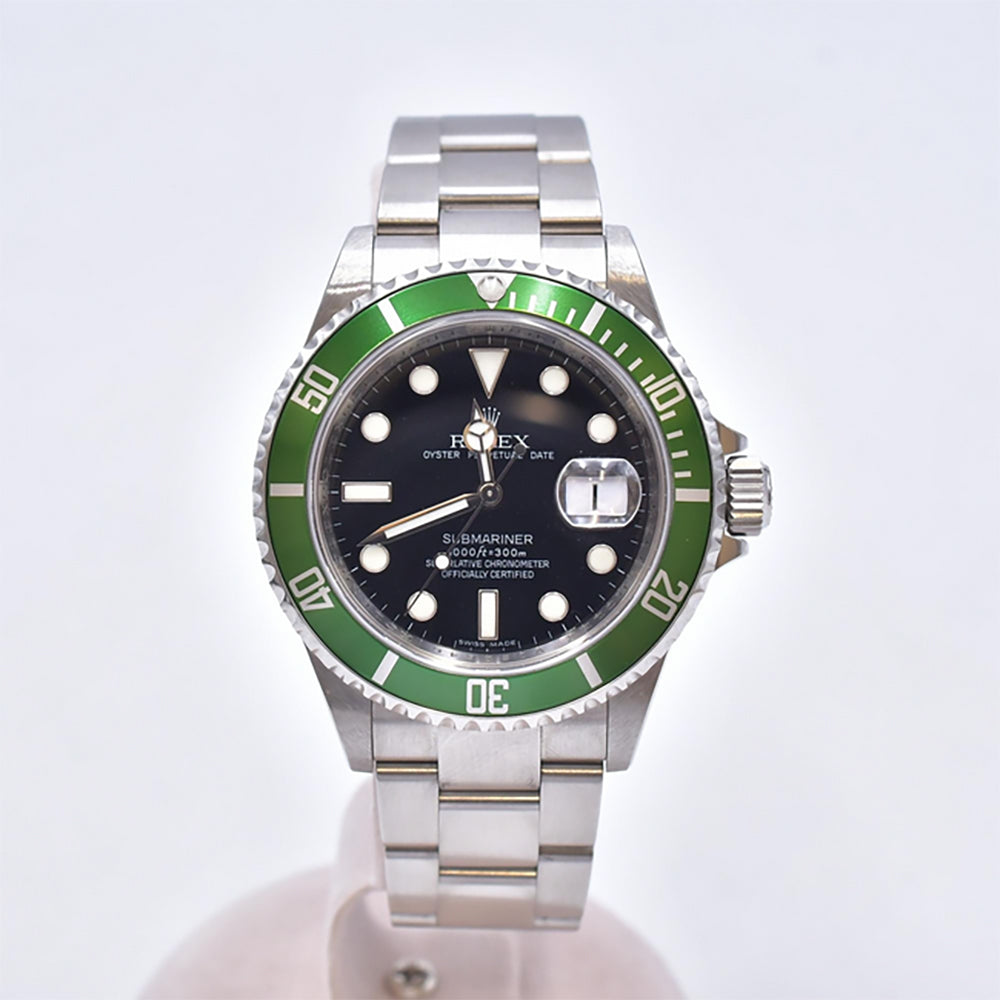 Submariner Date 40mm "Kermit" Steel 16610LV