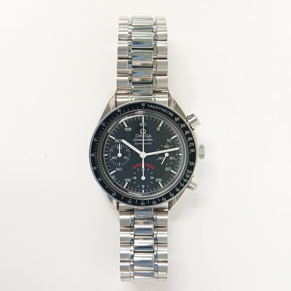 Speedmaster Reduced 39mm Stainless Steel Blue Tachymeter Bezel Date 3510.5100