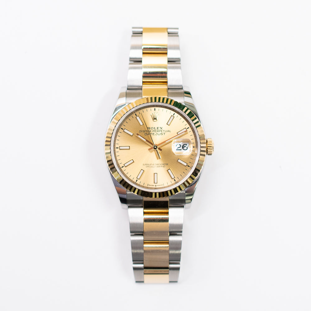 Datejust 36mm Steel and Yellow Gold 126233