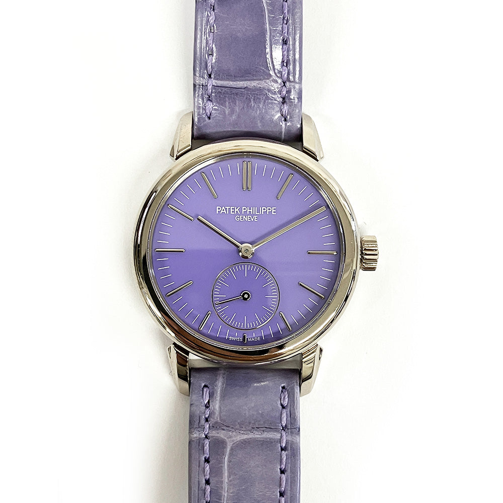 Calatrava White Gold Matching Pair "Tokyo Limited Edition": 36mm Light Blue + 31mm Lilac 6127G-010 & 7127G-010