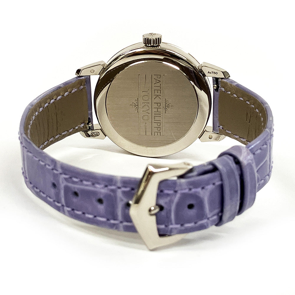 Calatrava White Gold Matching Pair "Tokyo Limited Edition": 36mm Light Blue + 31mm Lilac 6127G-010 & 7127G-010