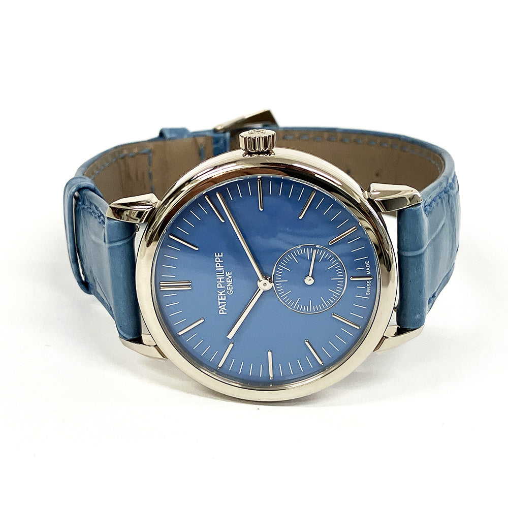 Calatrava White Gold Matching Pair "Tokyo Limited Edition": 36mm Light Blue + 31mm Lilac 6127G-010 & 7127G-010