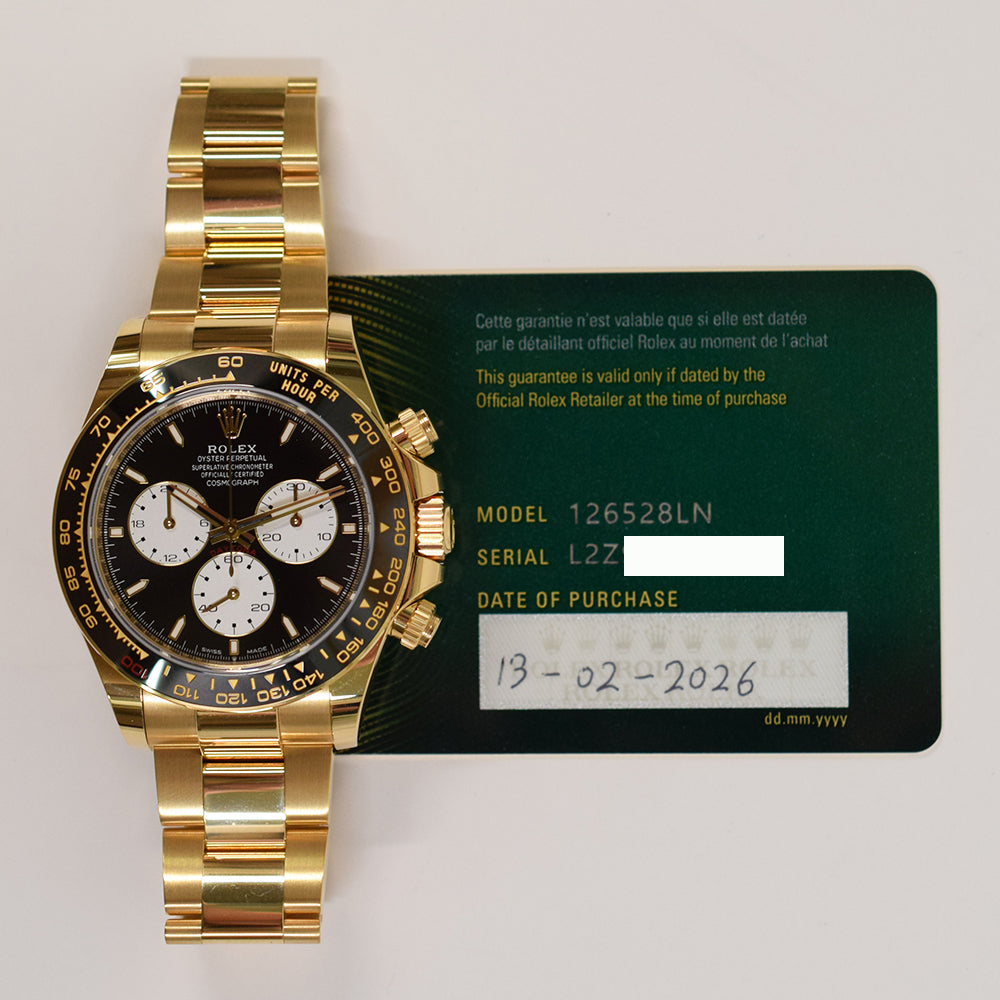 Daytona Yellow Gold Black Cerachrom Bezel 