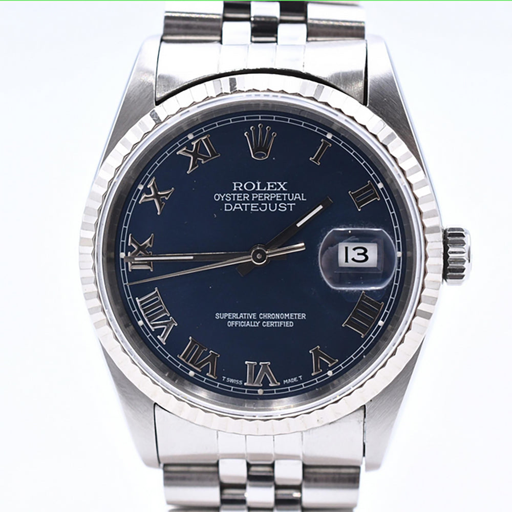 Datejust 36mm Steel and White Gold 16234