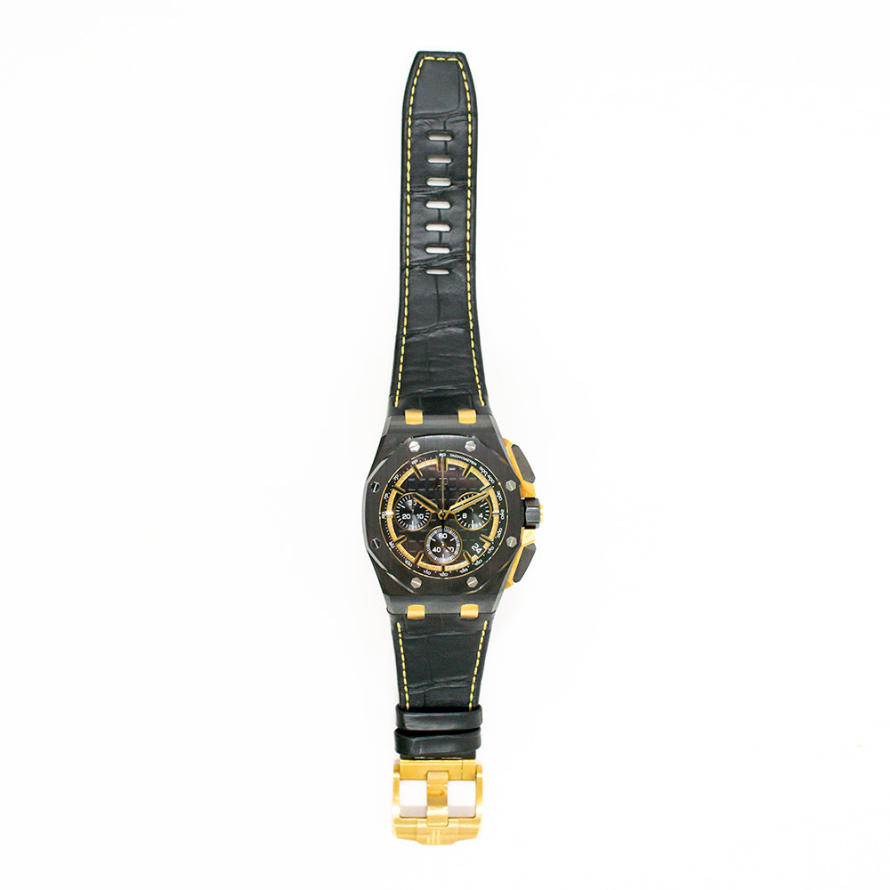 Royal Oak Offshore Self Winding Chronograph 43mm Black Ceramic and Yellow Gold 26420CE.OO.A127CR.01