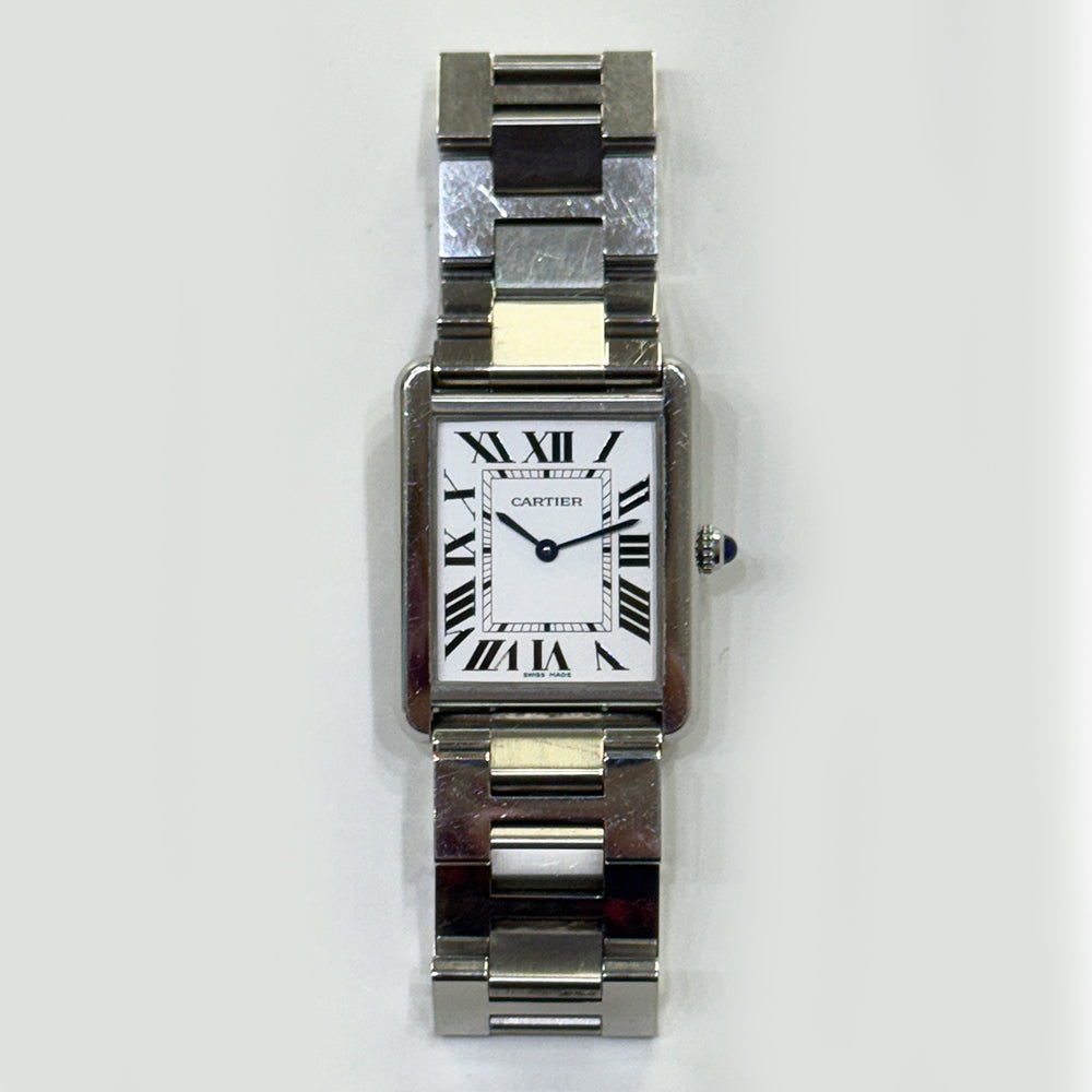 Tank Solo Large - Steel 34.8mm x 27.4mm Quartz W5200014