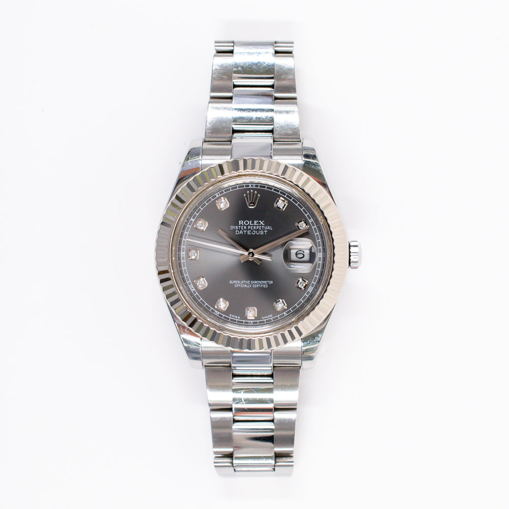 Datejust II Steel and White Gold 116334G