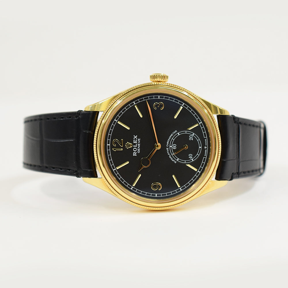 1908 39mm Yellow Gold Domed and Fluted Bezel 52508