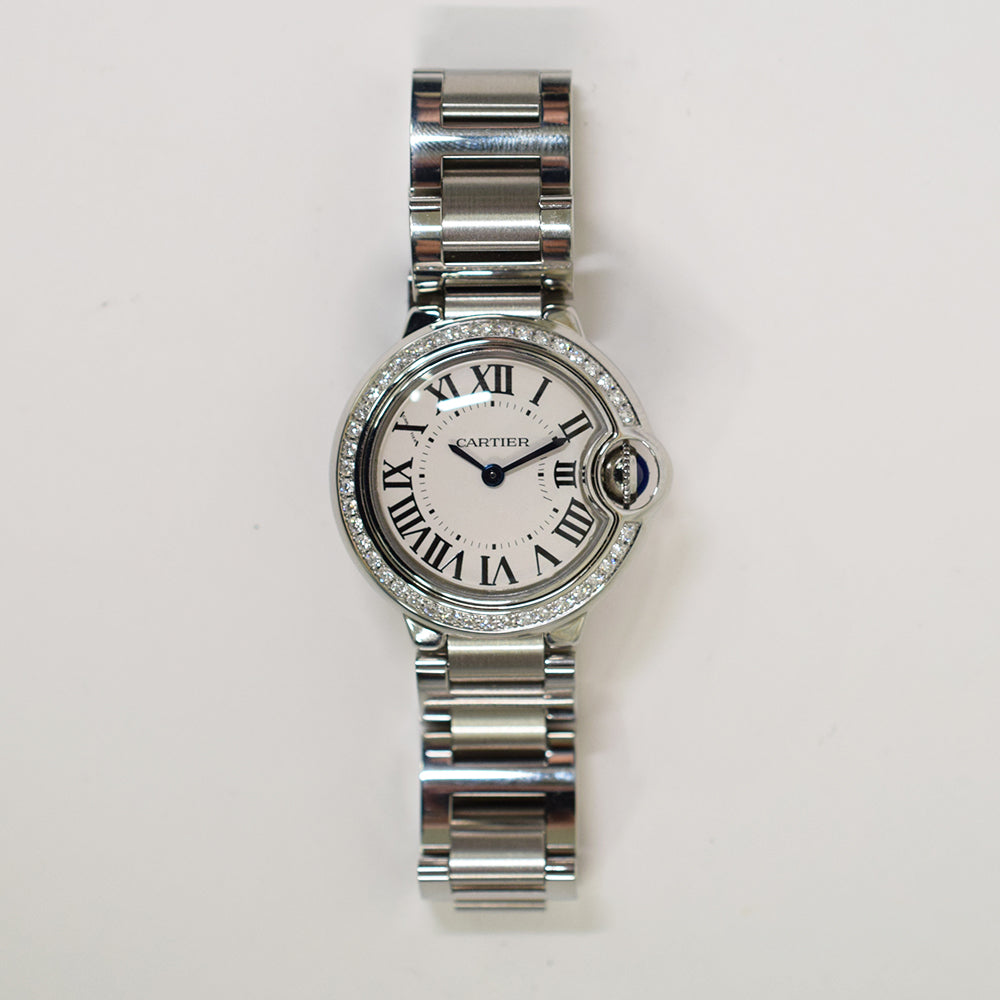 Ballon Bleu Small 28mm Diamond Bezel Steel W4BB0015