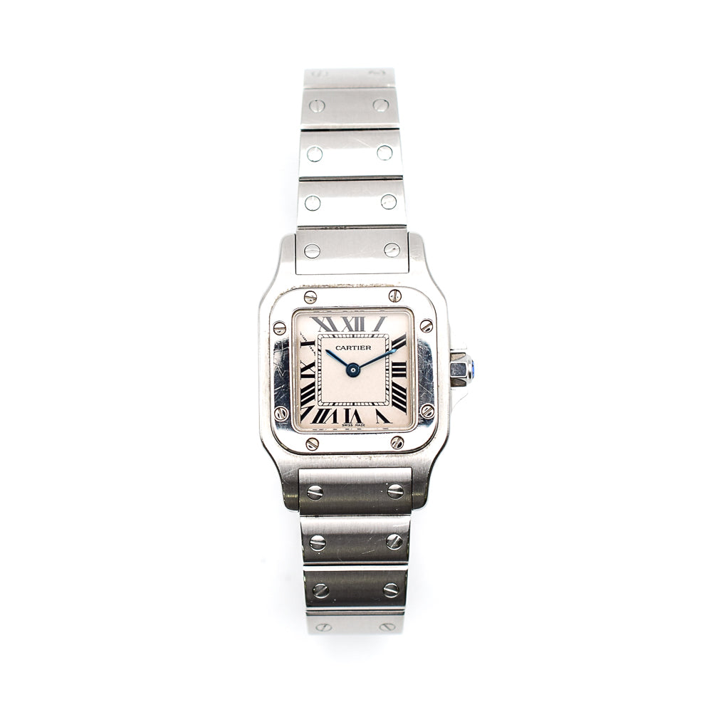 Santos Galbée Quartz - Steel - 24mm x 24mm W20056D6