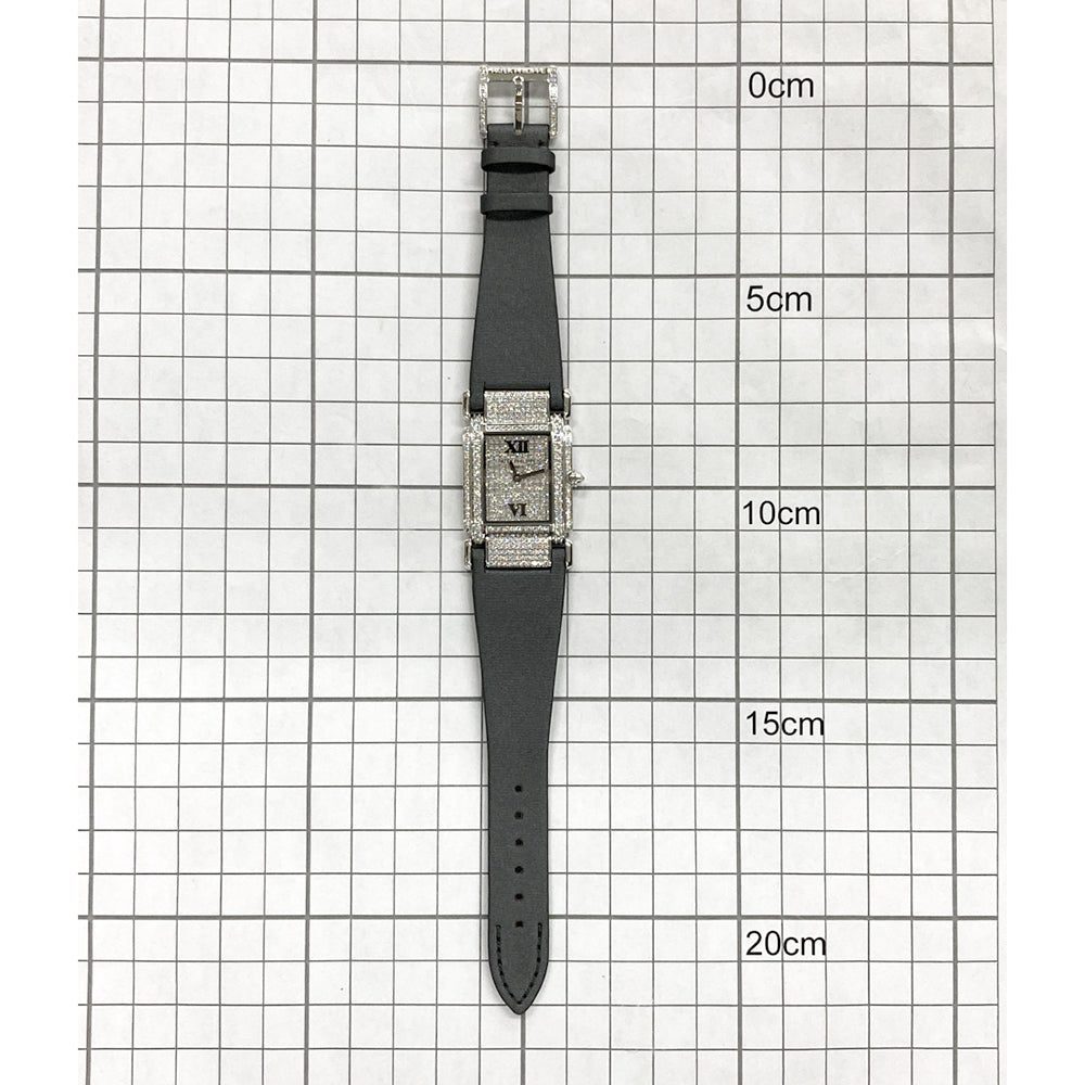 Twenty~4 Quartz 25mm x 30mm Diamond Bezel/Case Pave Diamond Dial White Gold 4910G-001