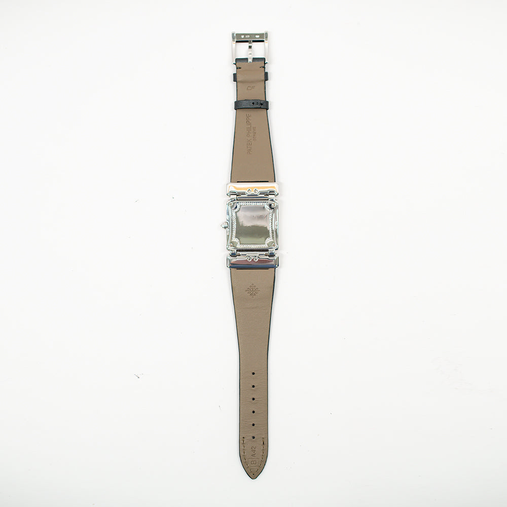 Twenty~4 Quartz 25mm x 30mm Diamond Bezel/Case Pave Diamond Dial White Gold 4910G-001