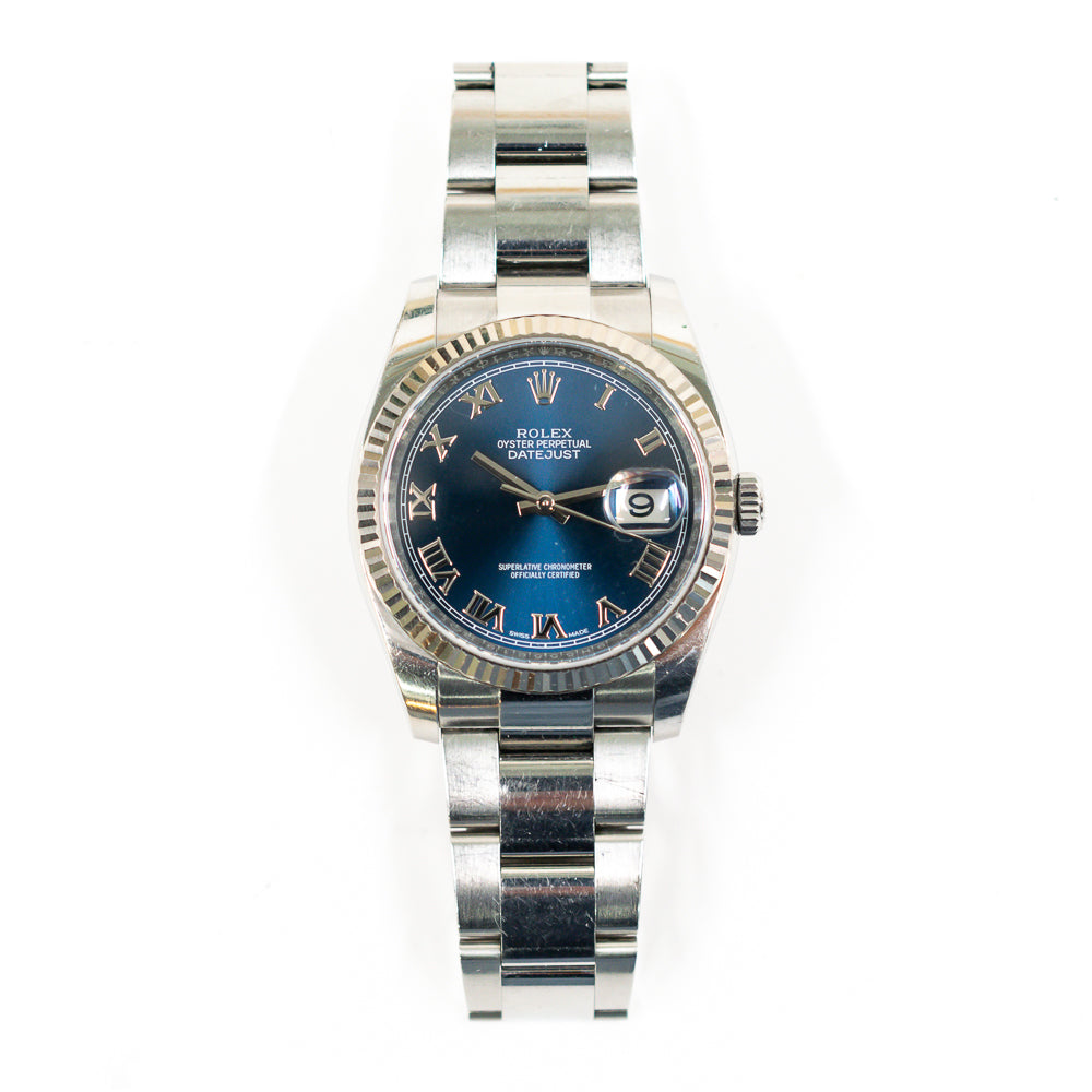 Datejust 36mm Steel and White Gold 116234