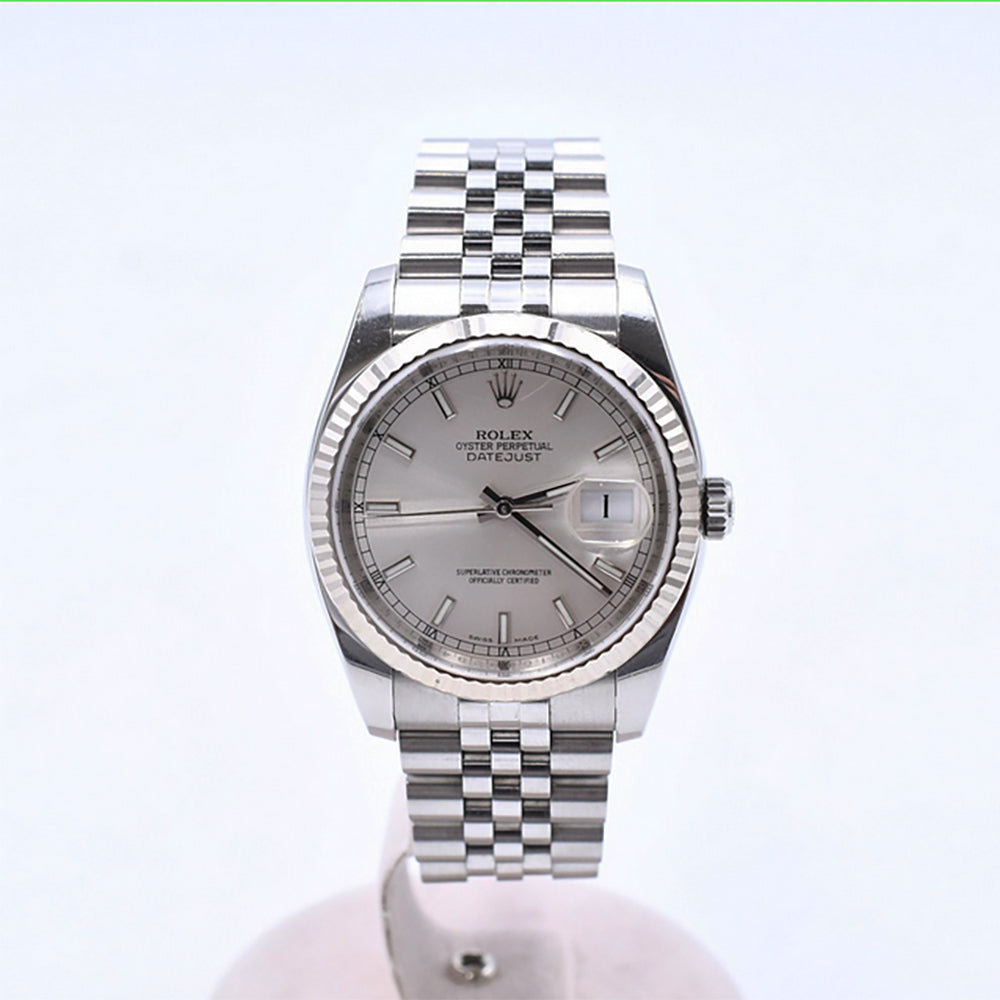 Datejust 36mm Steel and White Gold 116234