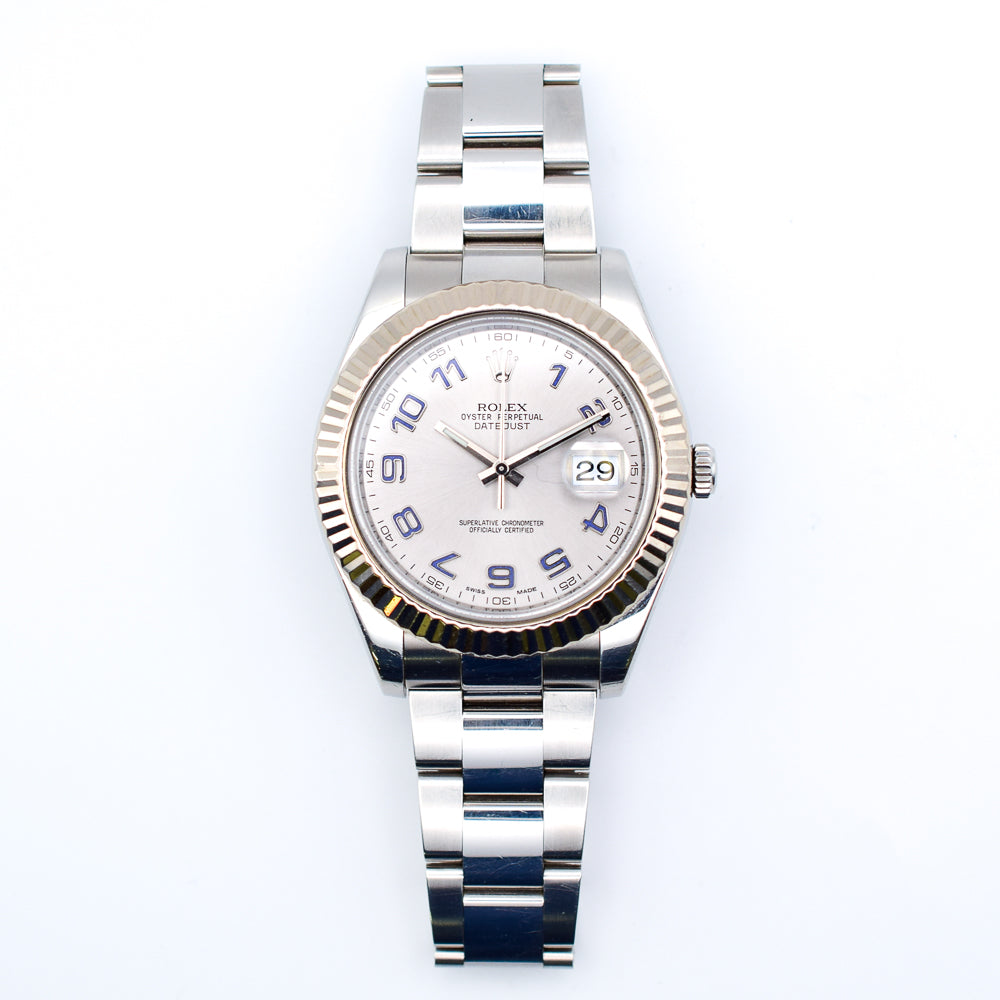 Datejust II Steel and White Gold 116334