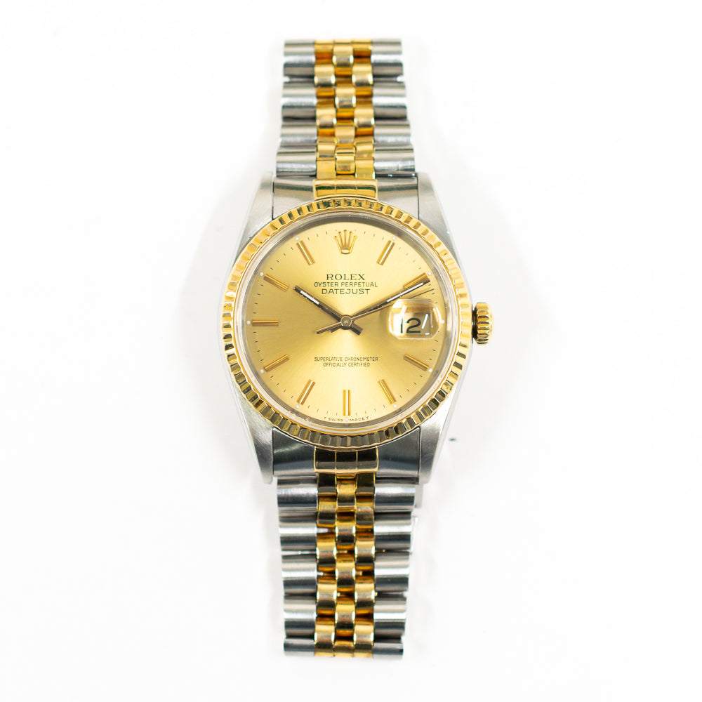 Datejust 36mm Steel and Yellow Gold 16233