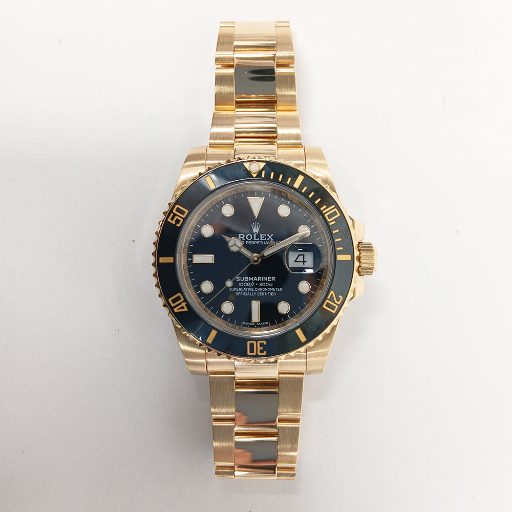Submariner Date 40mm Black Ceramic Bezel Yellow Gold 116618LN