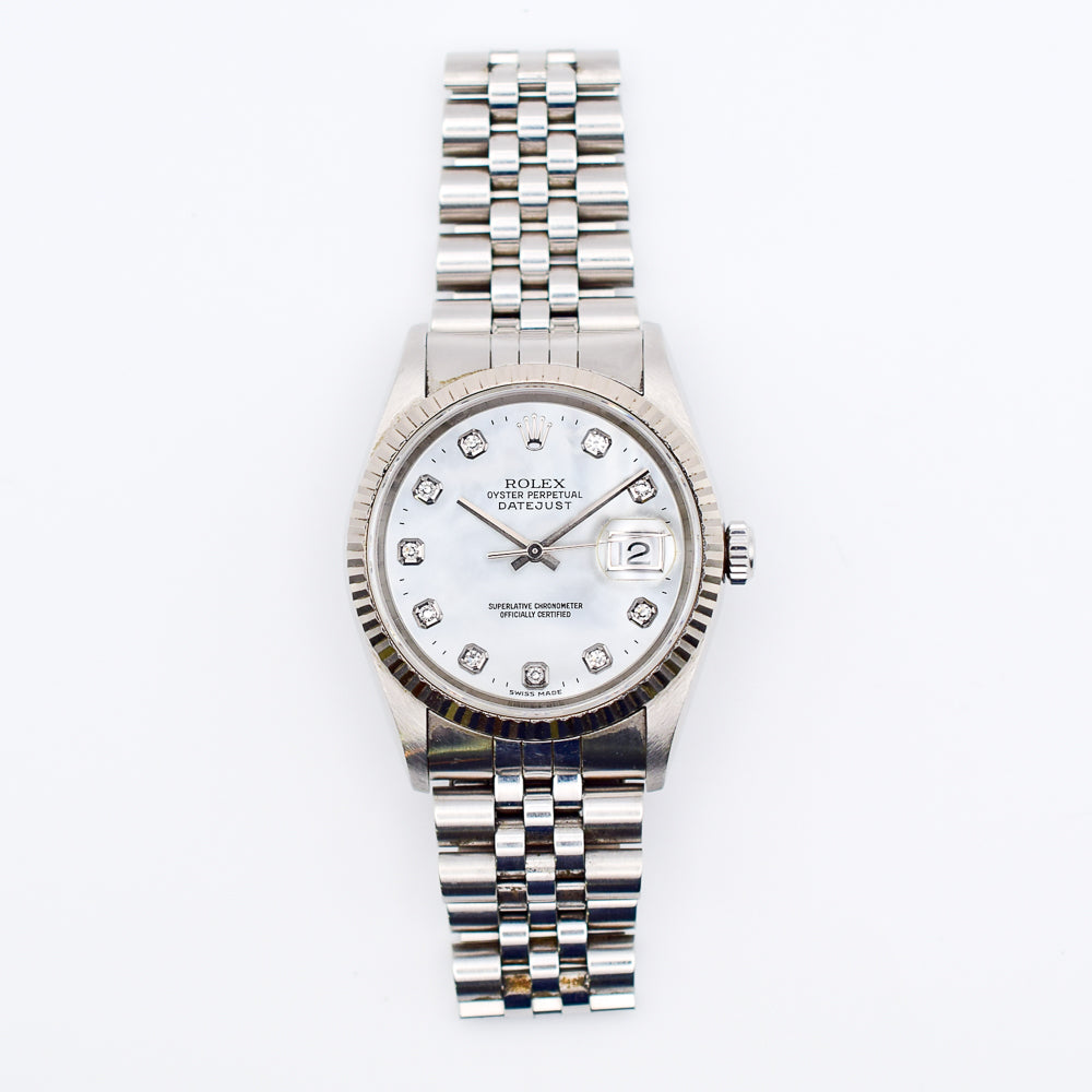 Datejust 36mm Steel and White Gold 16234