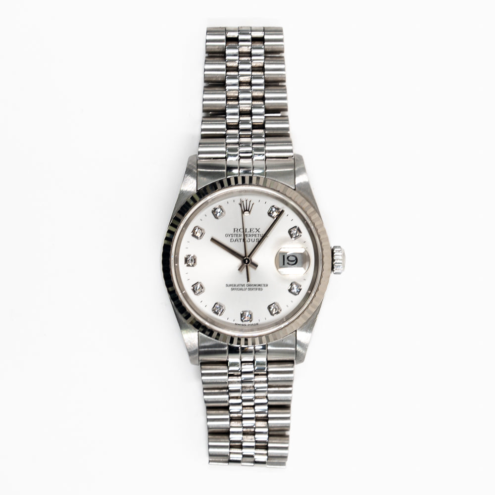 Datejust 36mm Steel and White Gold 16234G