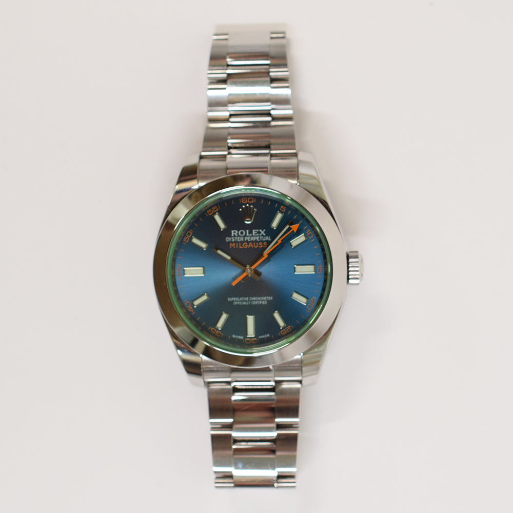 Milgauss Green Crystal 116400GV