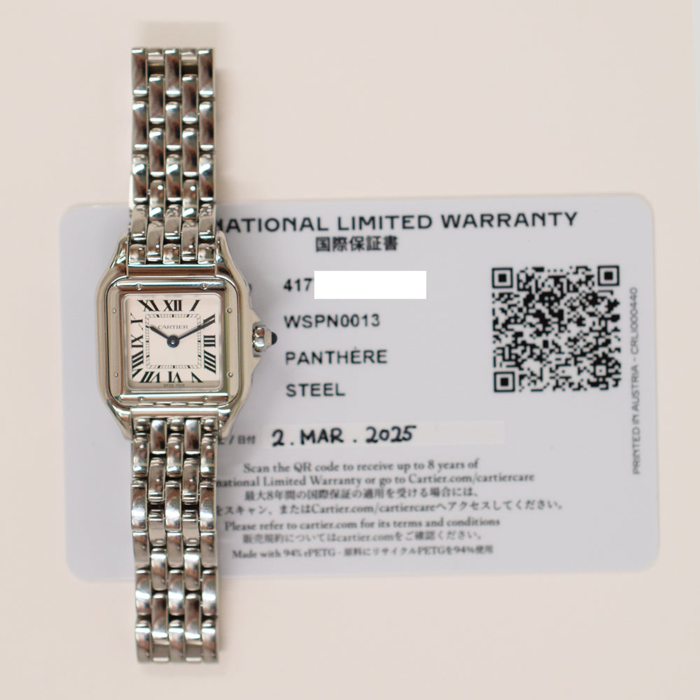 Panthère de Cartier 22mm x 30mm Stainless Steel quartz WSPN0013
