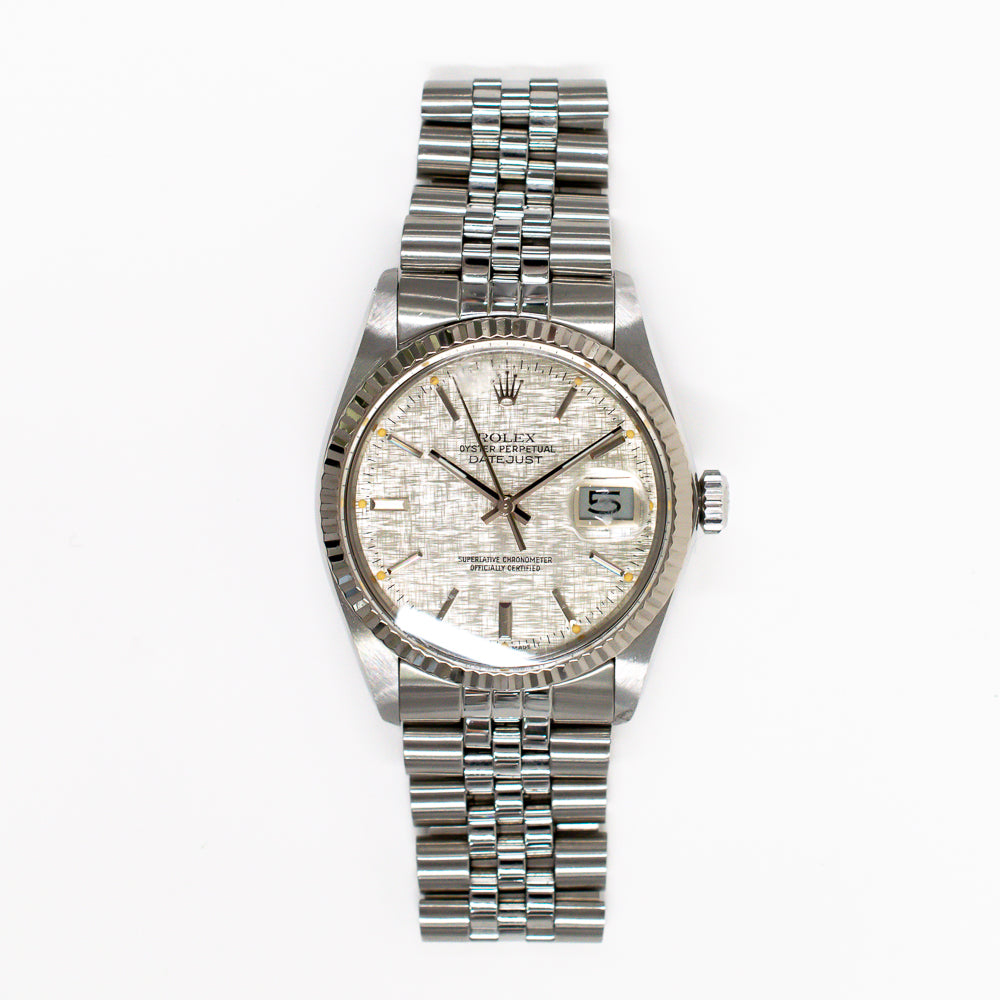 Datejust 36mm Stainless Steel and White Gold 16014