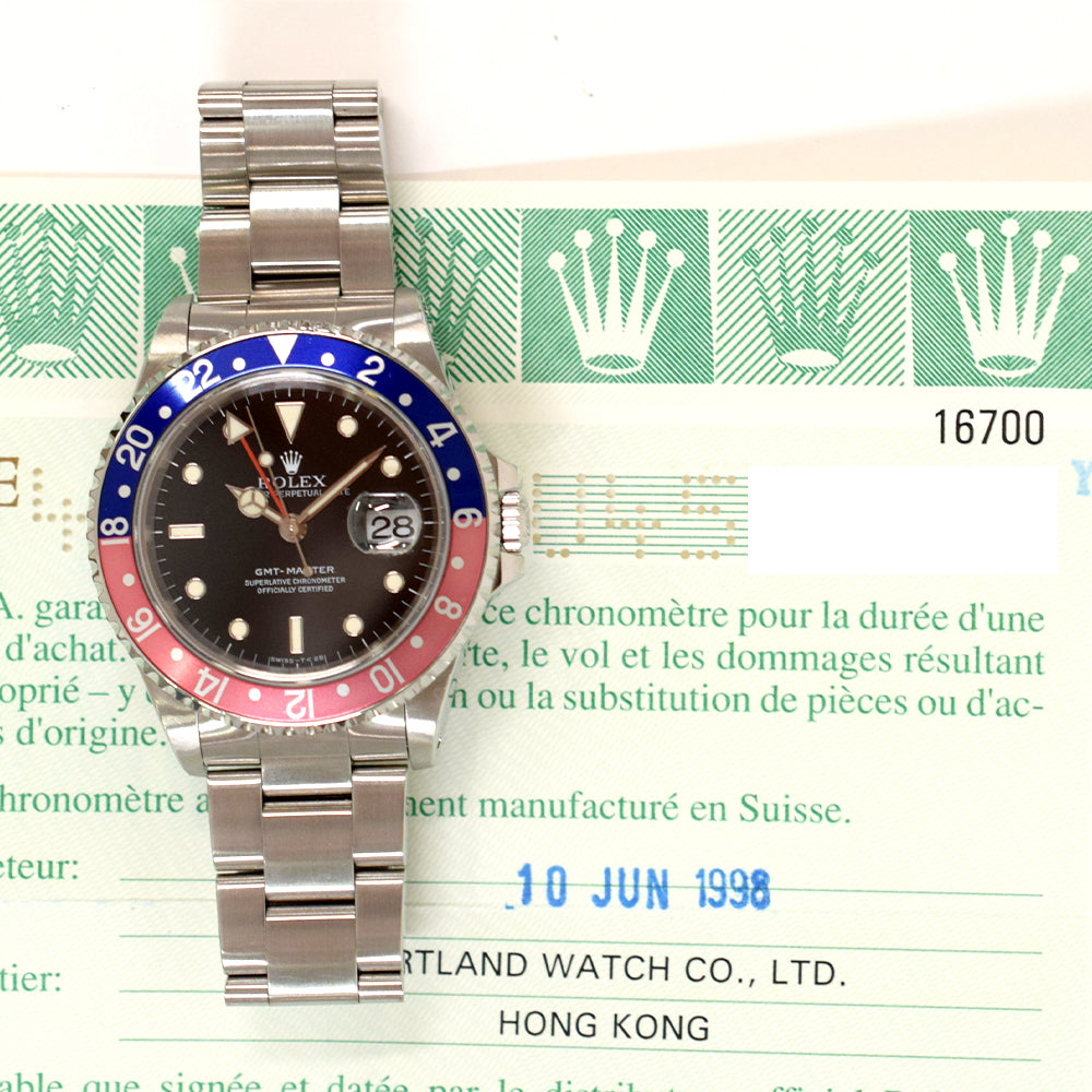 GMT Master I Transitional Pepsi Bezel 16700 – Golden Anvil Jewelers