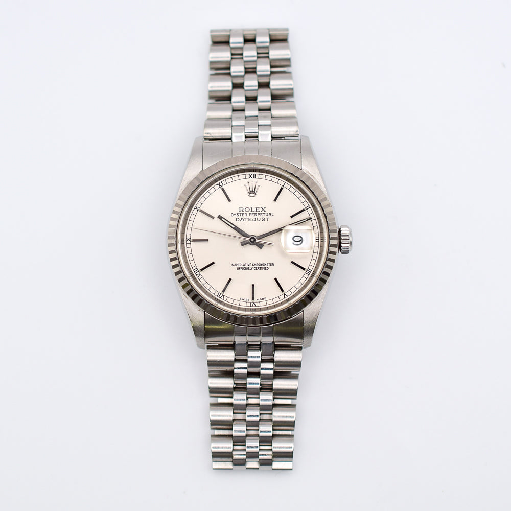 Datejust 36mm Steel and White Gold 16234