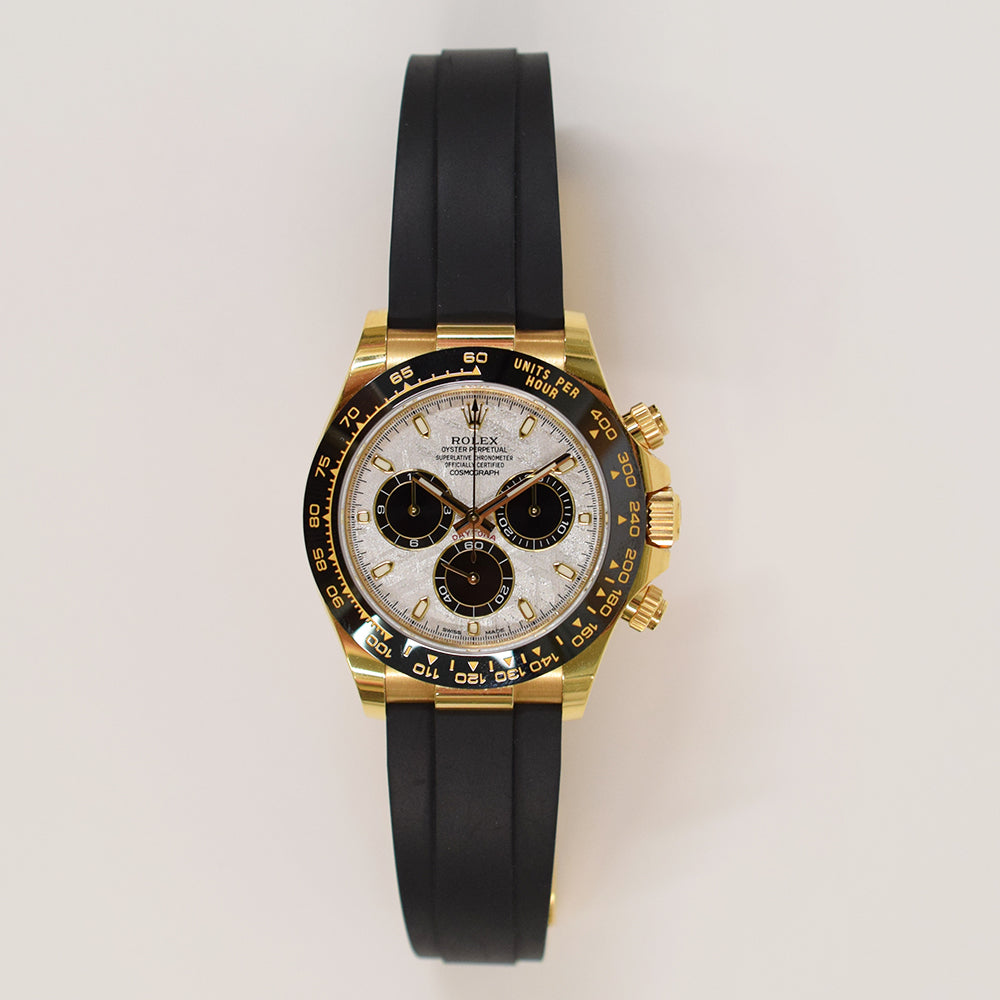 Daytona Yellow Gold On Strap 116518LN