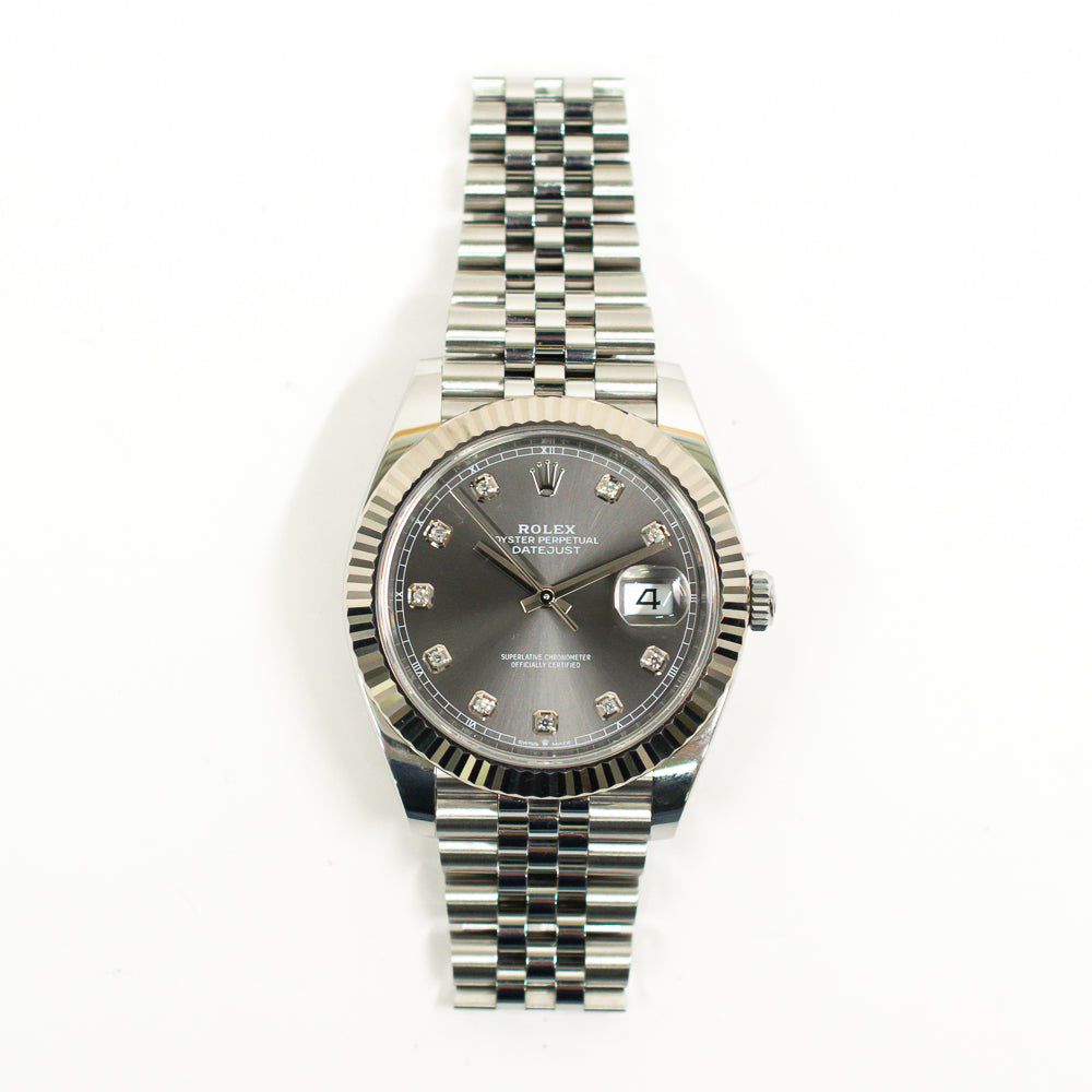 Datejust 41mm Steel and White Gold 126334G