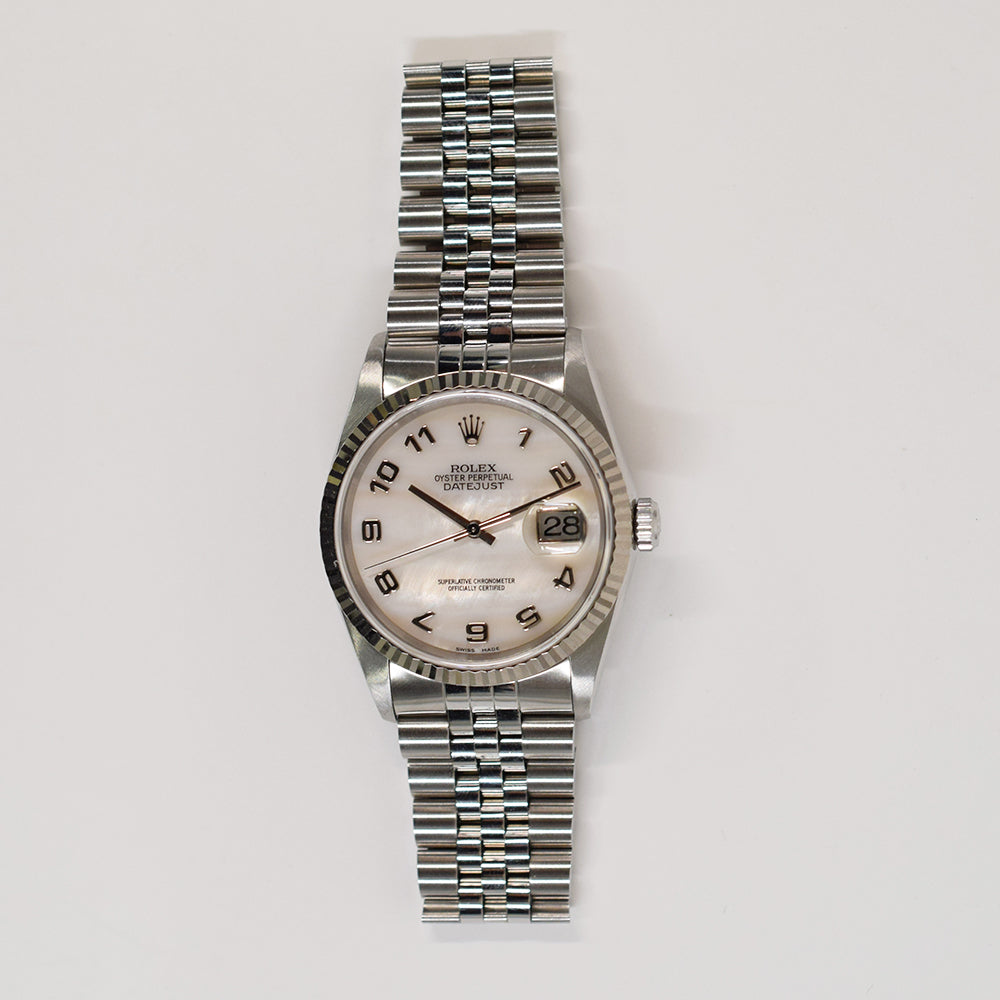 Datejust 36mm Steel and White Gold 16234