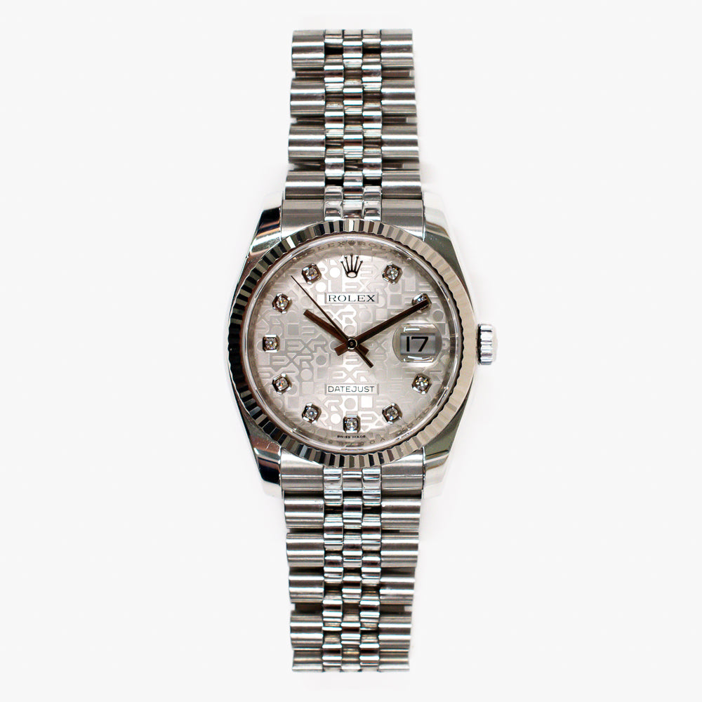 Datejust 36mm Steel and White Gold 116234G