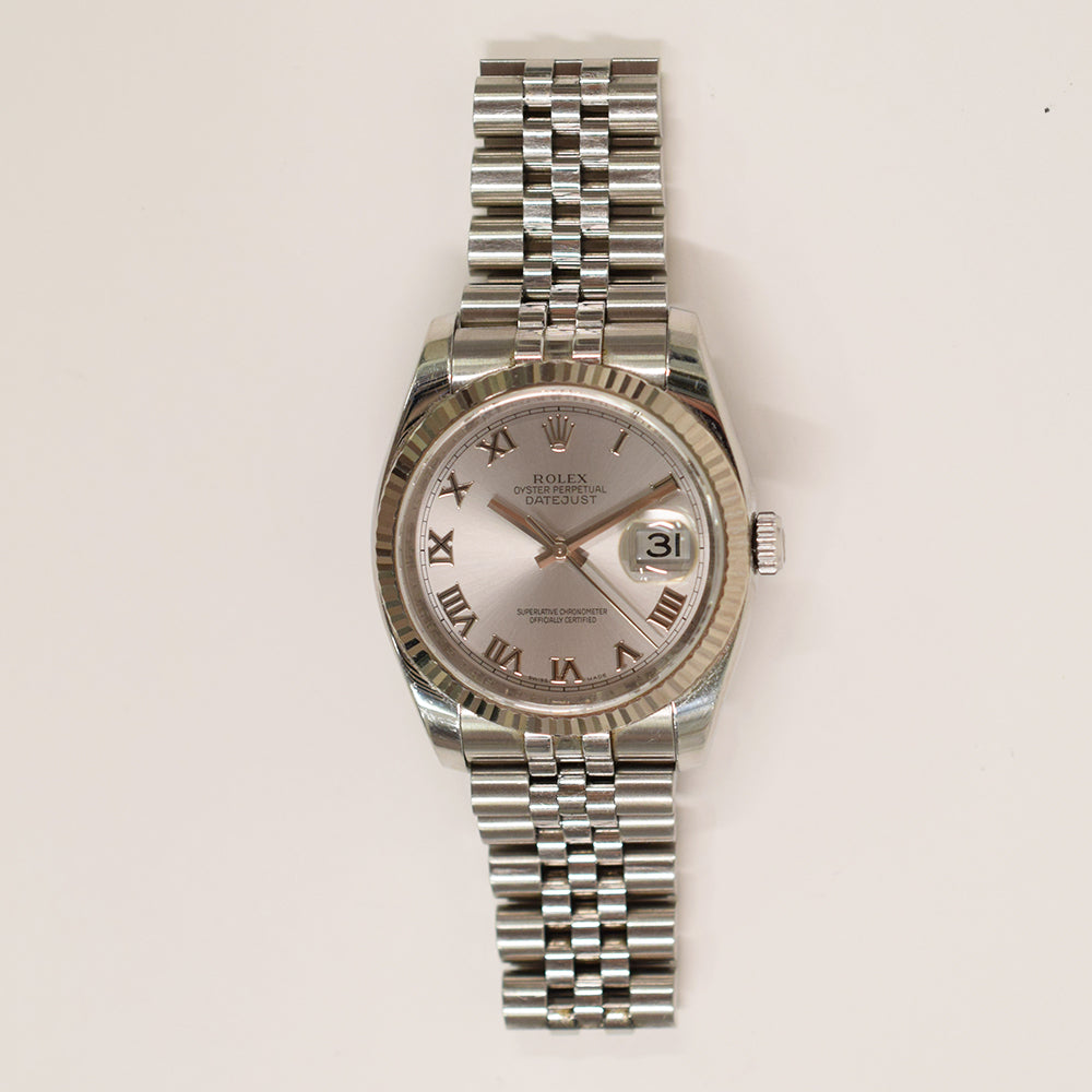 Datejust 36mm Steel and White Gold 116234