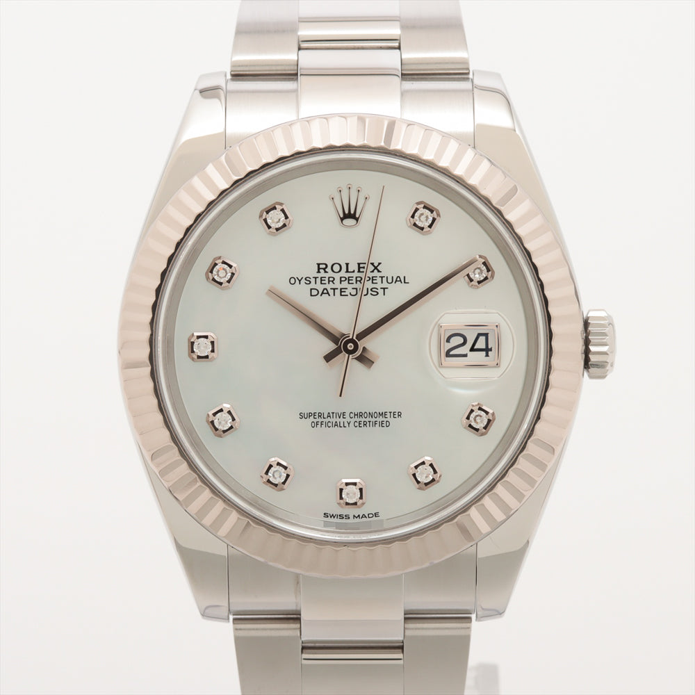 Datejust 41mm Steel and White Gold 126334