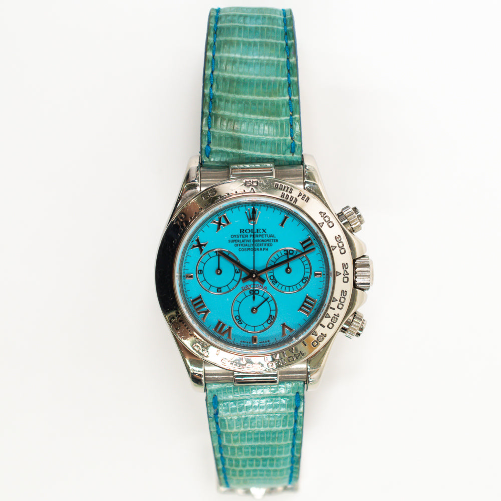 Daytona White Gold "Beach Edition" Turquoise Dial 116519