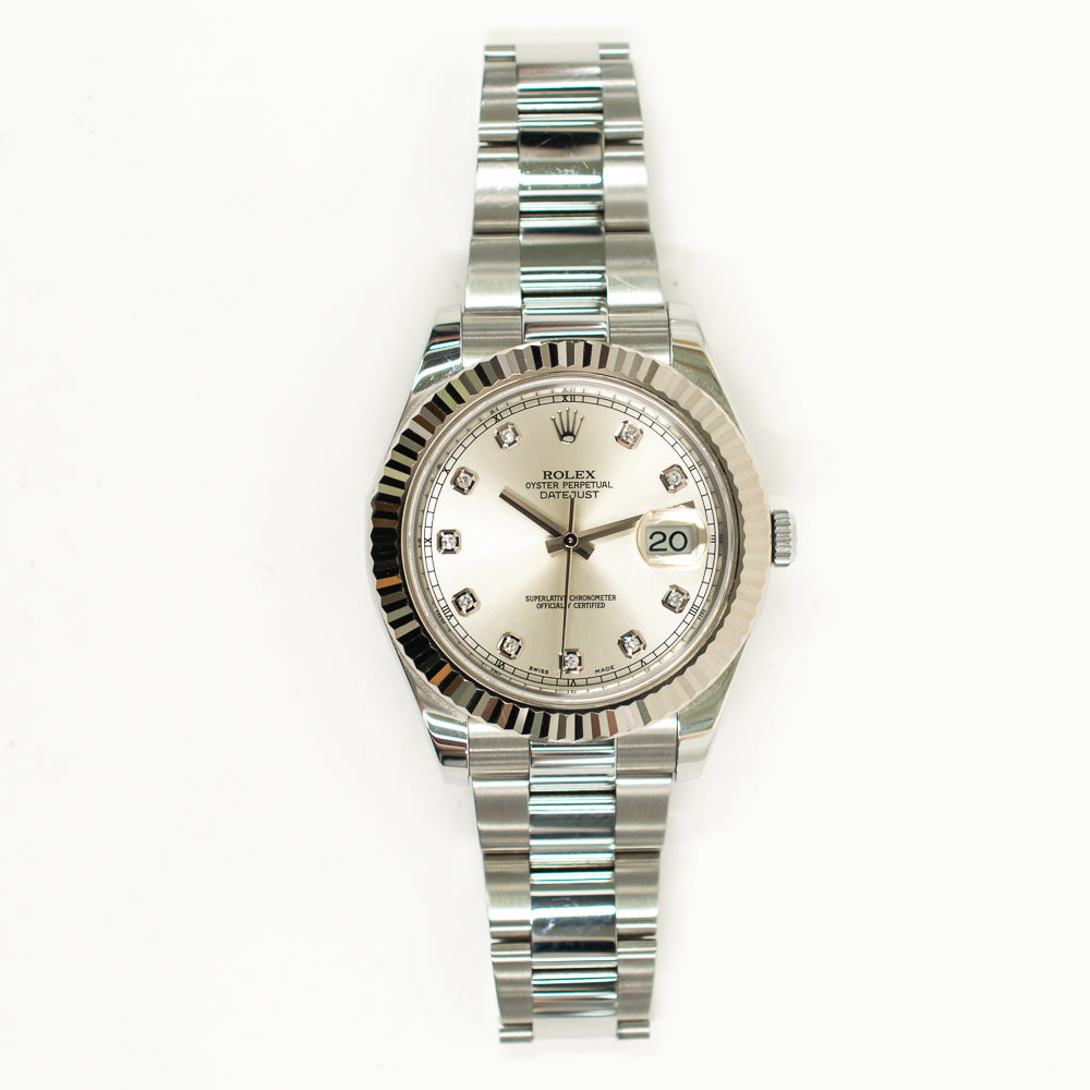 Datejust II Steel and White Gold 116334