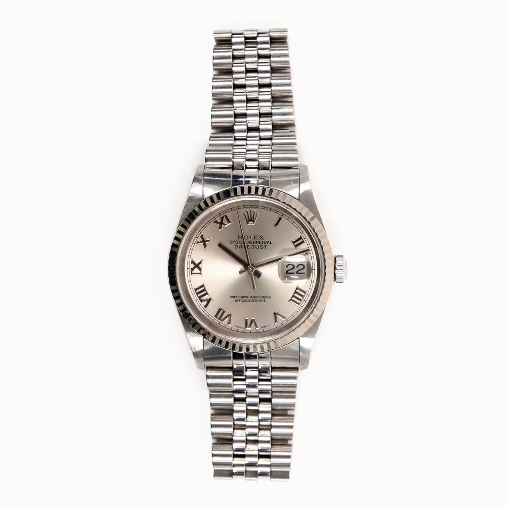 Datejust 36mm Steel and White Gold 16234