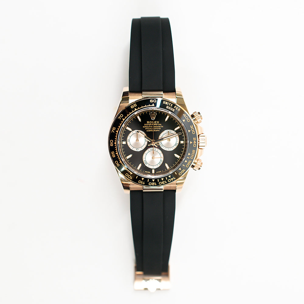 Daytona Rubber Strap Rose Gold 126515LN