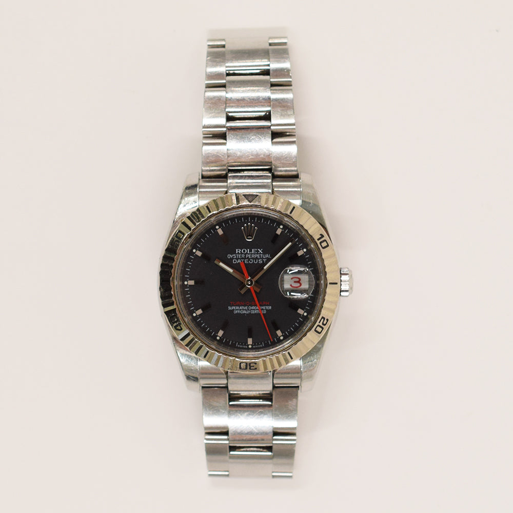Datejust 36mm Turn-O-Graph Steel and White Gold 116264