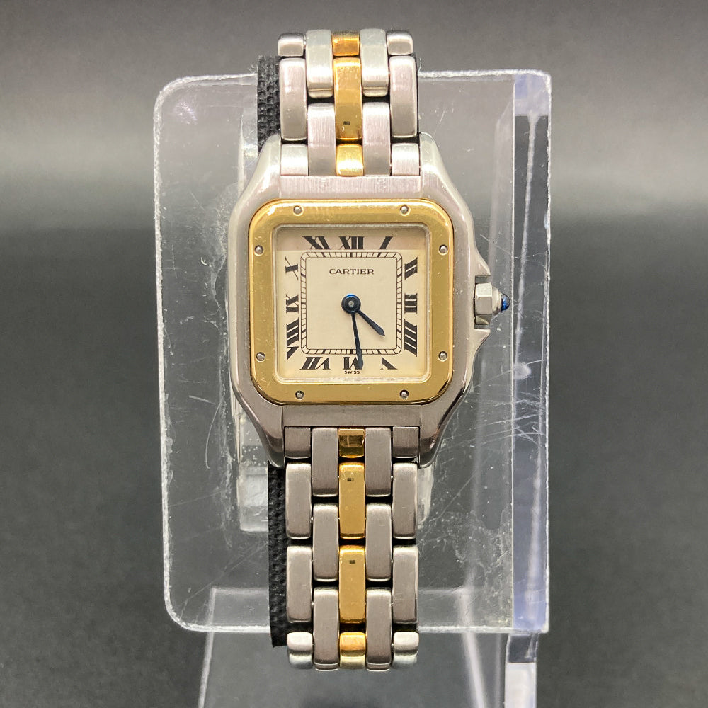 Panthère Small - Steel and Yellow Gold - 22mm x 22mm W25029B5