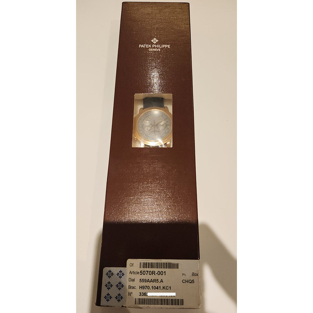 Complications Chronograph 42mm Silver Dial Rose Gold Manual Winding  5070R-001