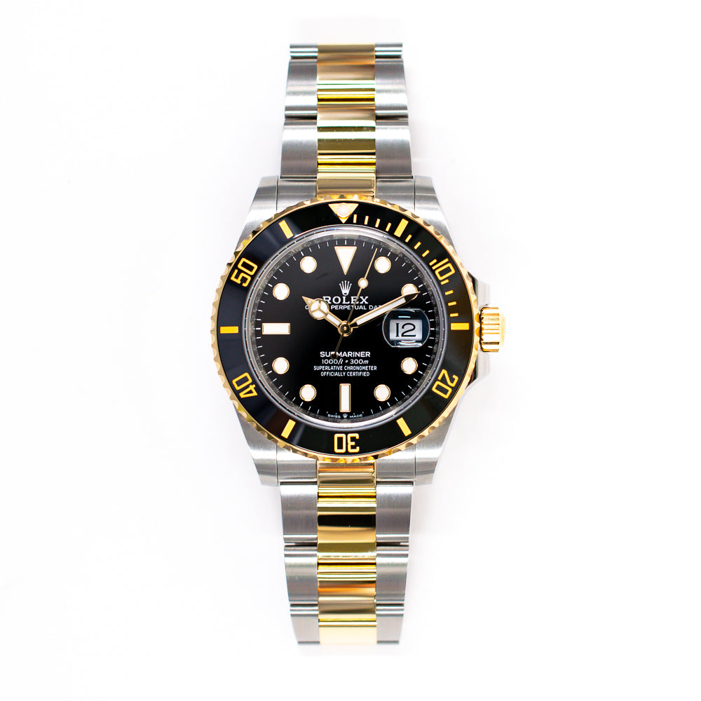 Submariner Date 41mm Black Ceramic Bezel Steel and Yellow Gold 126613LN