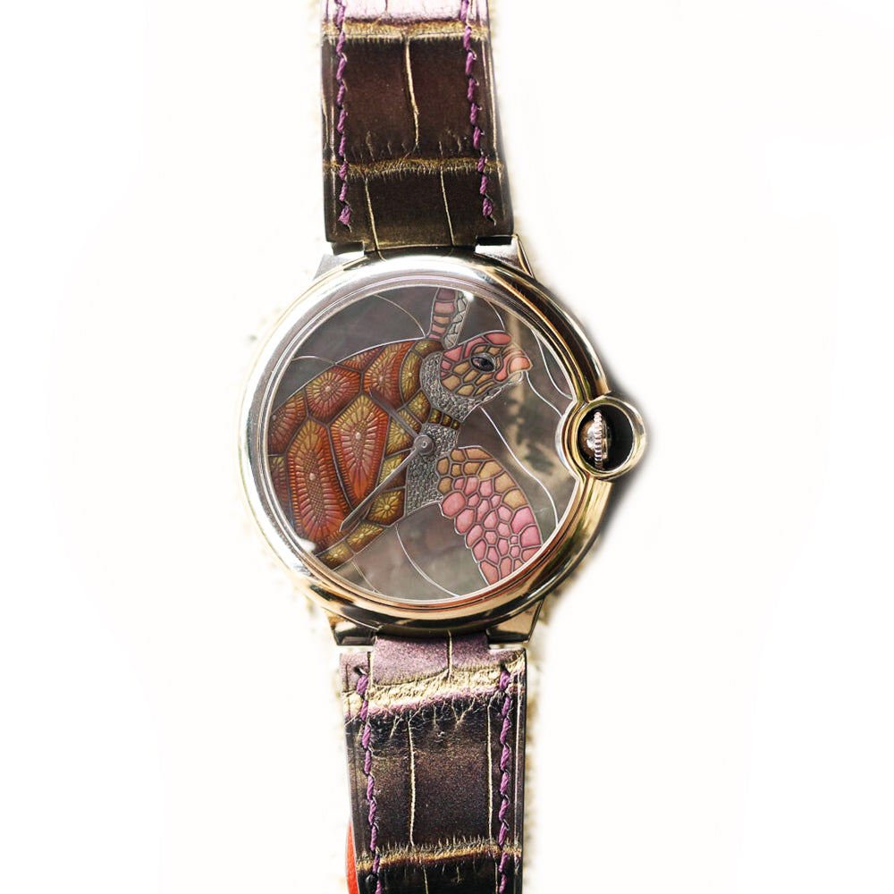 Cartier HPI00330 Ballon Bleu XL Sea Turtle 46mm White Gold